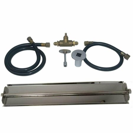 SLEEP EZ 30 in. Stainless Steel Linear Burner Pan Kit - Natural Gas SL3184946